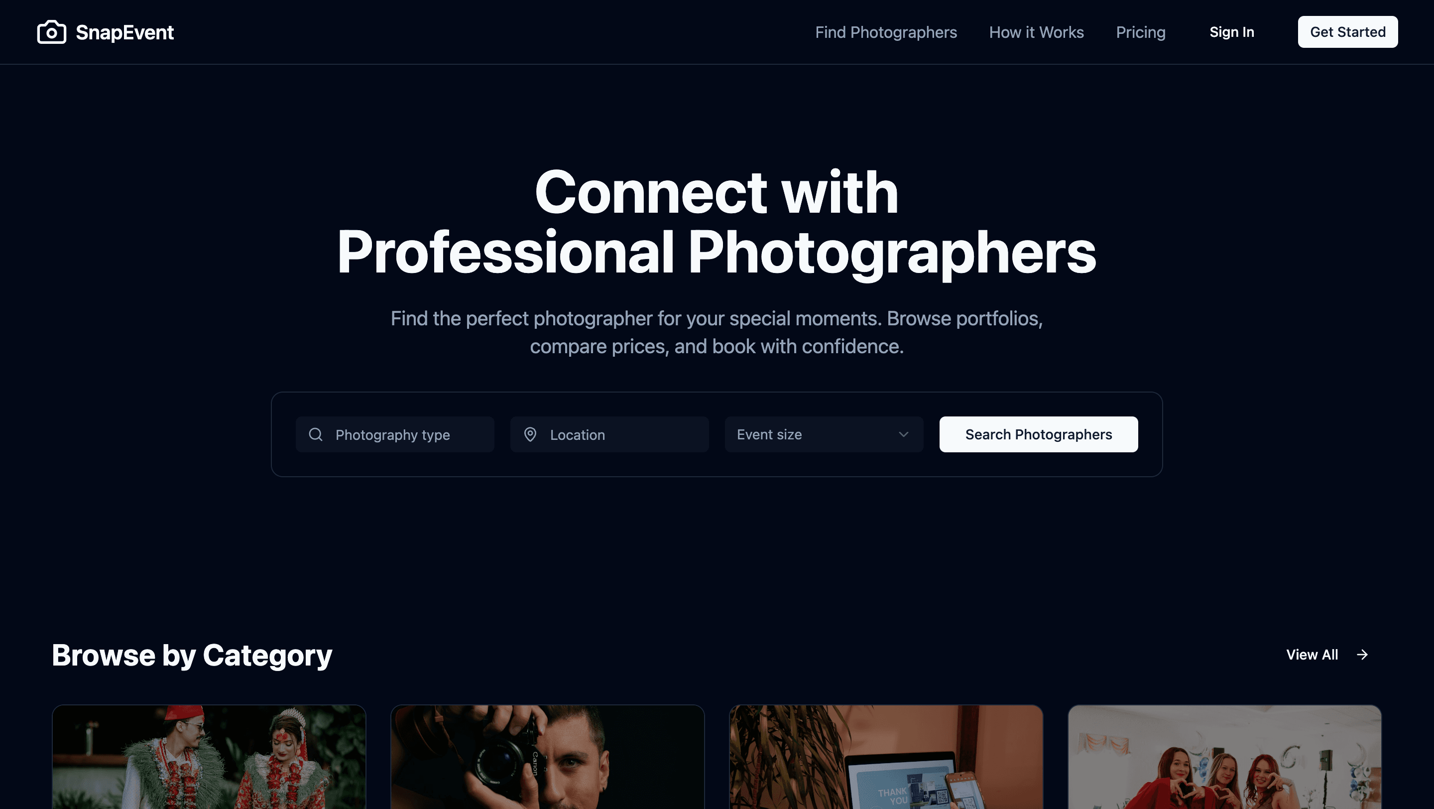 SnapEvent project preview